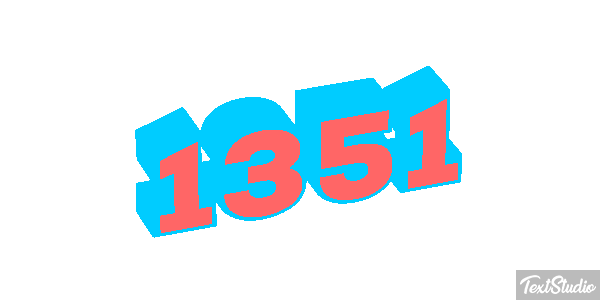 1351 Tekst effect