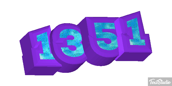 1351 Tekst effect