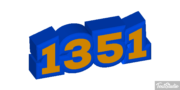 1351 Tekst effect