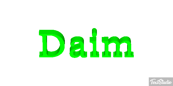 Daim Text effect