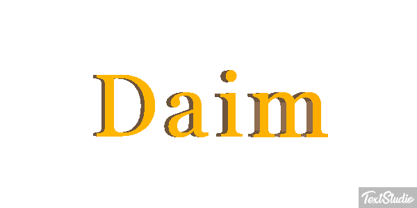 Daim Text effect