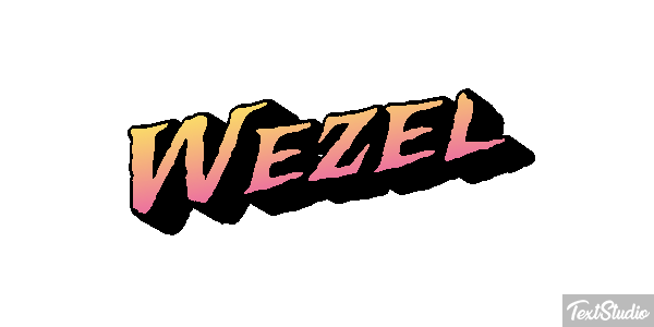 Wezel Efeito do texto