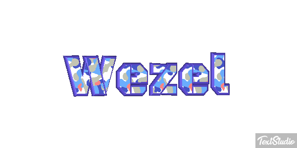 Wezel Efeito do texto