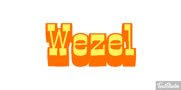 Wezel Efeito do texto