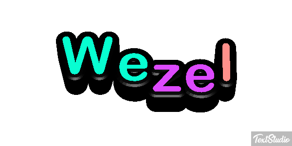 Wezel Efeito do texto