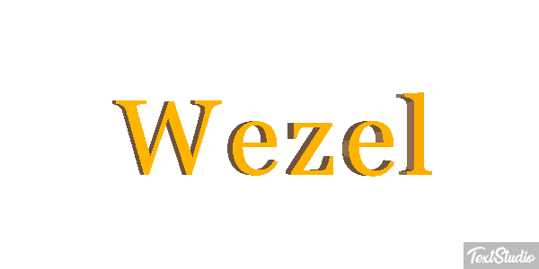 Wezel Efeito do texto