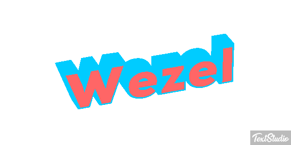 Wezel Efeito do texto