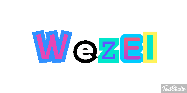 Wezel Efeito do texto