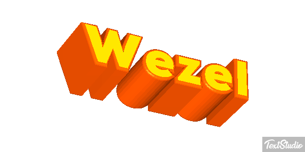 Wezel Efeito do texto