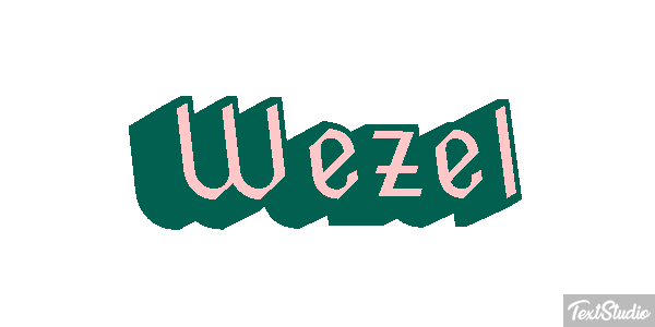 Wezel Efeito do texto