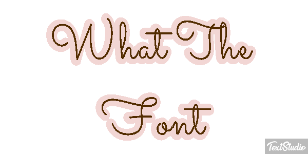 What The Font Text effect