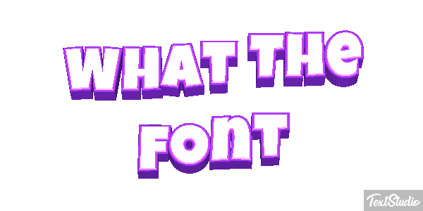 What The Font Text effect