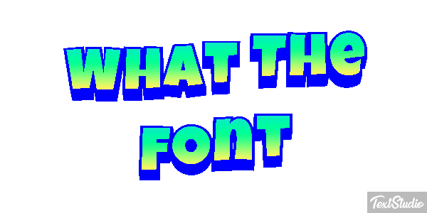 What The Font Text effect