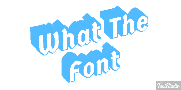 What The Font Text effect