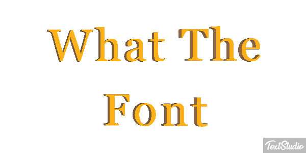 What The Font Text effect