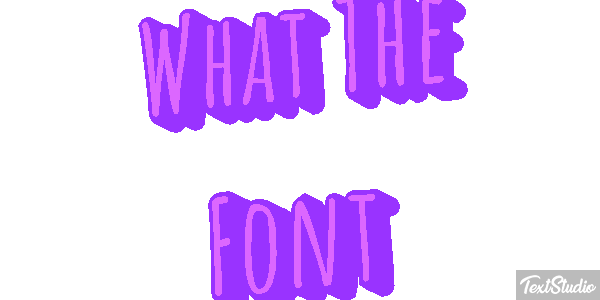 What The Font Text effect