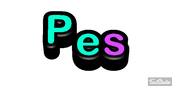 Pés Effetto testo