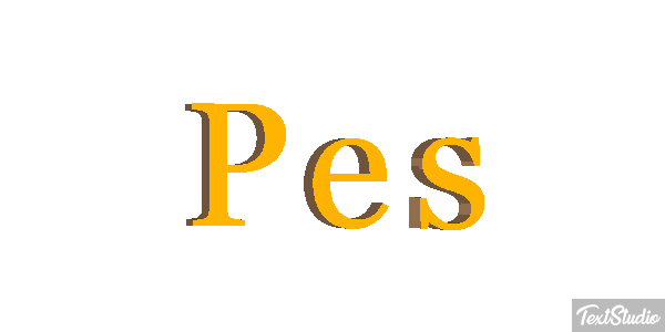 Pés Effetto testo