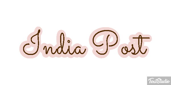 Índia Post Text effect