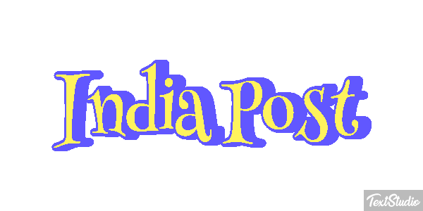 Índia Post Text effect