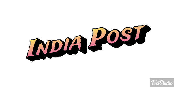 Índia Post Text effect