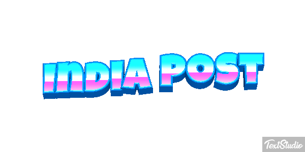 Índia Post Text effect