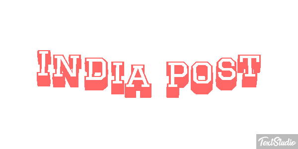 Índia Post Text effect