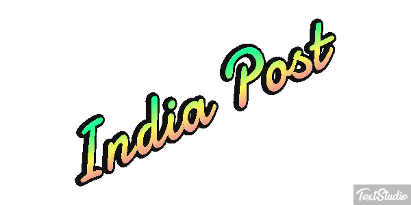 Índia Post Text effect