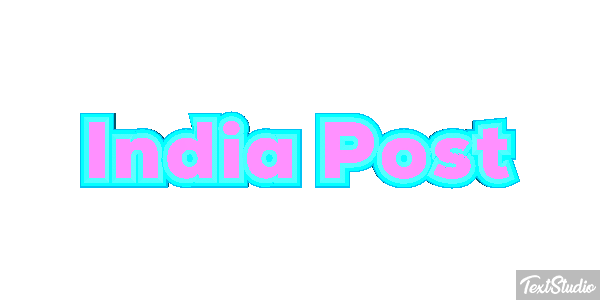 Índia Post Text effect