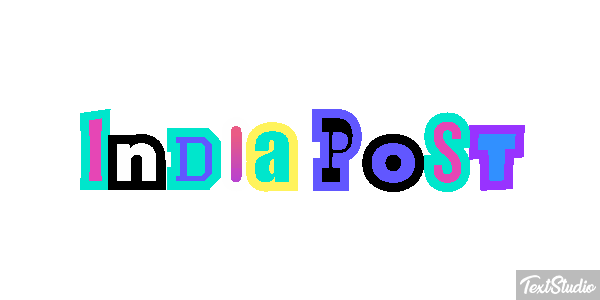 Índia Post Text effect