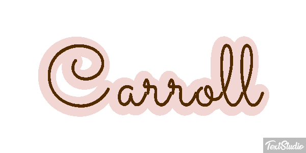 Carroll Text effect