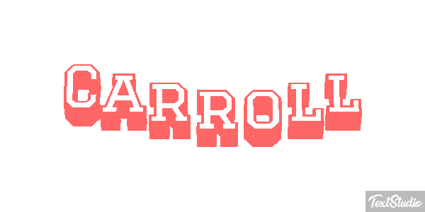 Carroll Text effect