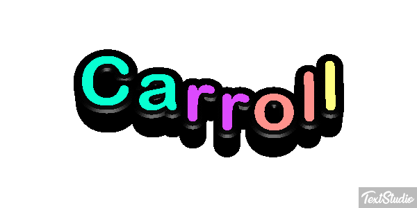 Carroll Text effect