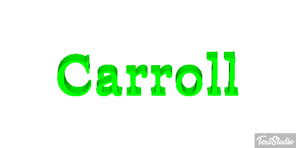 Carroll Text effect