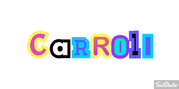 Carroll Text effect