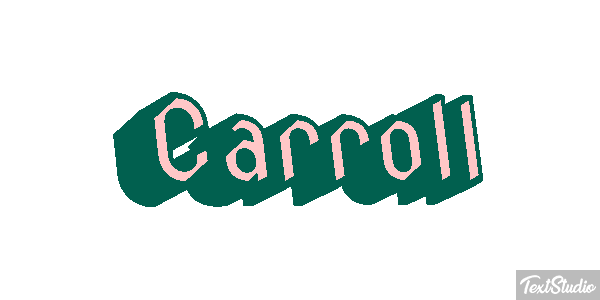 Carroll Text effect