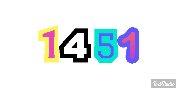 1451 テキスト効果