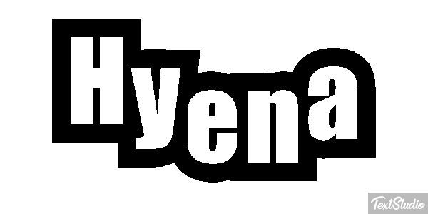 Hyena Tekst effect