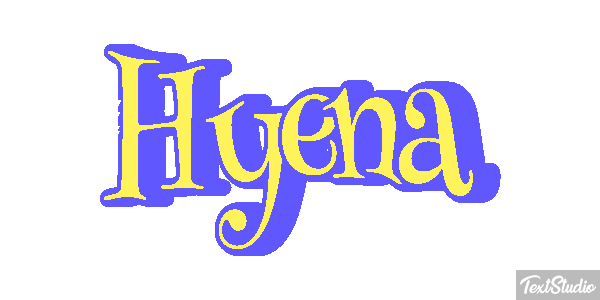 Hyena Tekst effect