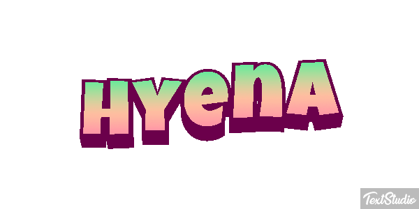 Hyena Tekst effect