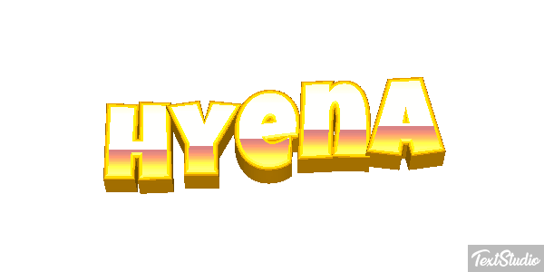 Hyena Tekst effect