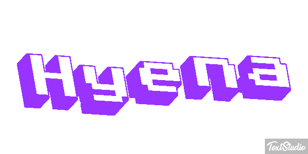 Hyena Tekst effect