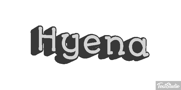 Hyena Tekst effect