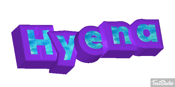 Hyena Tekst effect