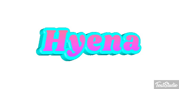 Hyena Tekst effect