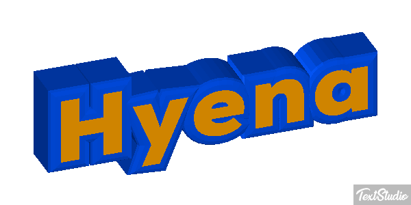 Hyena Tekst effect