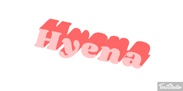 Hyena Tekst effect