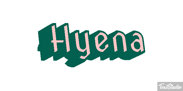Hyena Tekst effect