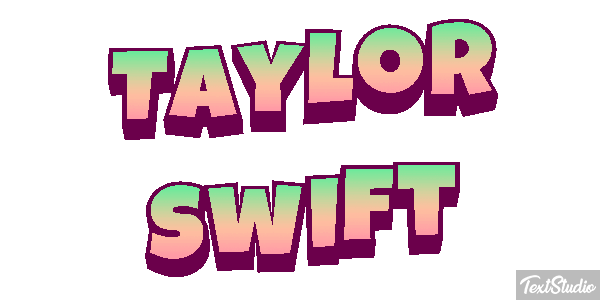 Taylor Swift Efeito do texto