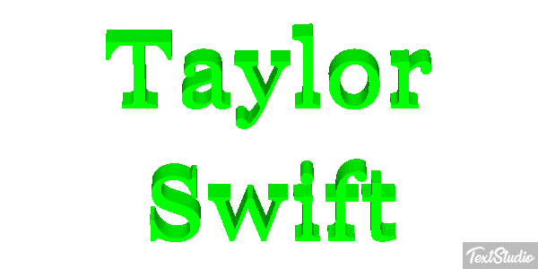 Taylor Swift Efeito do texto